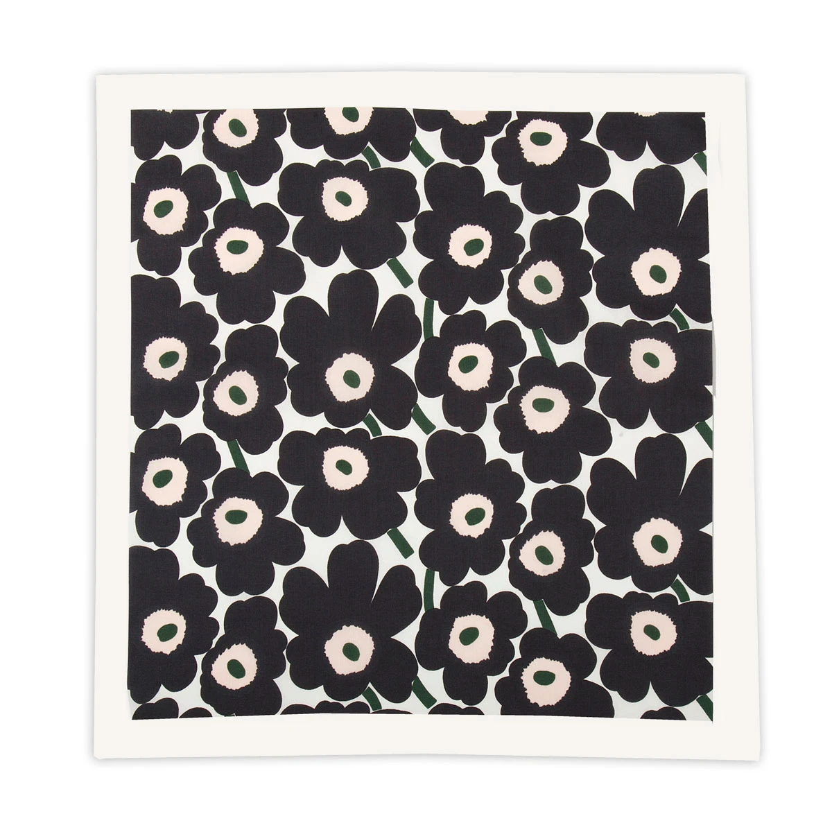 Marimekko Mini Unikko Black / Pink / Green Taisa Scarf 3 Marimekko Mini Unikko Black / Pink / Green Taisa Scarf
