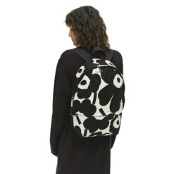 Marimekko Unikko Black / White Enni Backpack 7 Marimekko Unikko Black / White Enni Backpack -home decoration marimekko unikko black white enni backpack 53