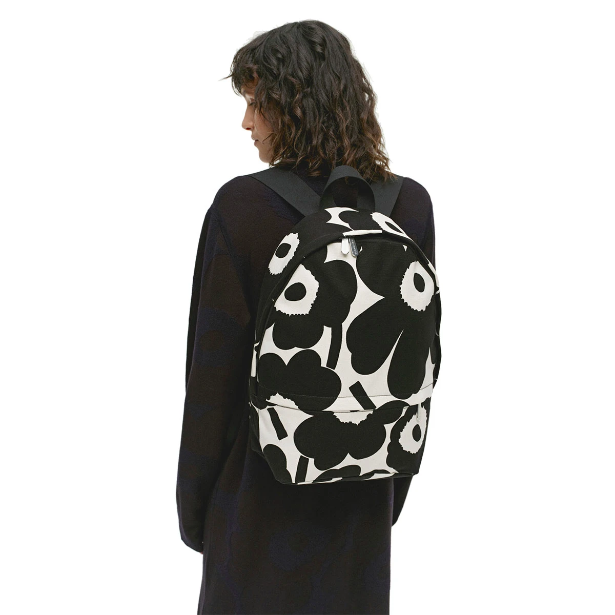 Marimekko Unikko Black / White Enni Backpack 5 Marimekko Unikko Black / White Enni Backpack - Image 3
