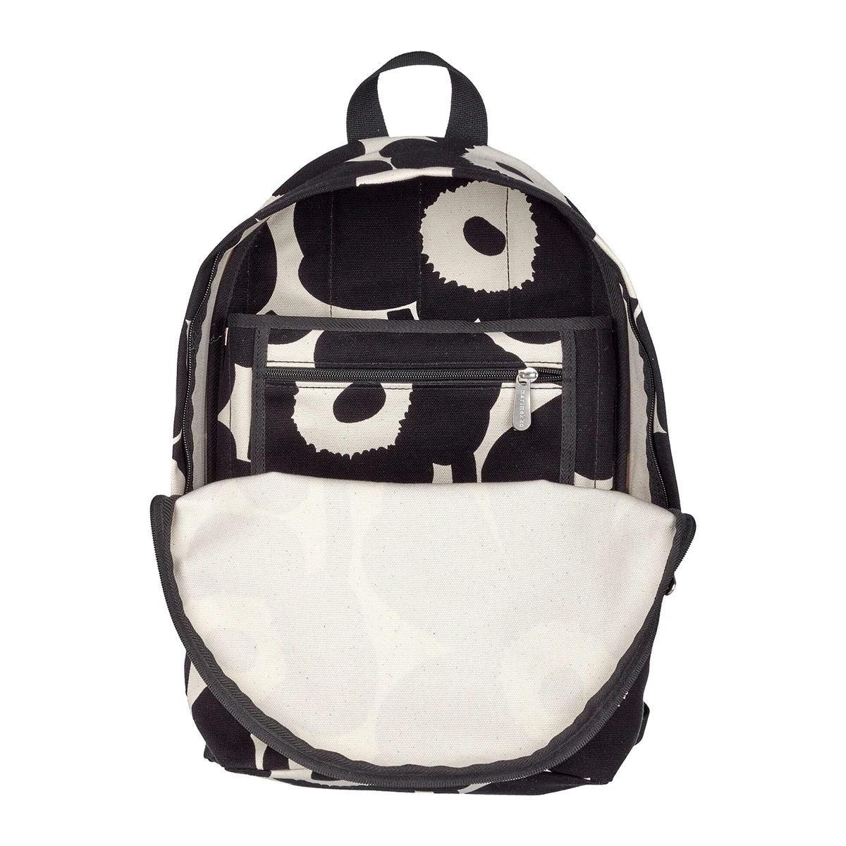 Marimekko Unikko Black / White Enni Backpack 4 Marimekko Unikko Black / White Enni Backpack - Image 2