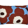 Marimekko Unikko Blue / Brown / White Lounge Pillow -home decoration marimekko unikko blue brown white lounge pillow 23