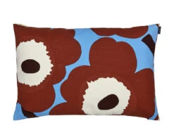 Marimekko Unikko Blue / Brown / White Lounge Pillow