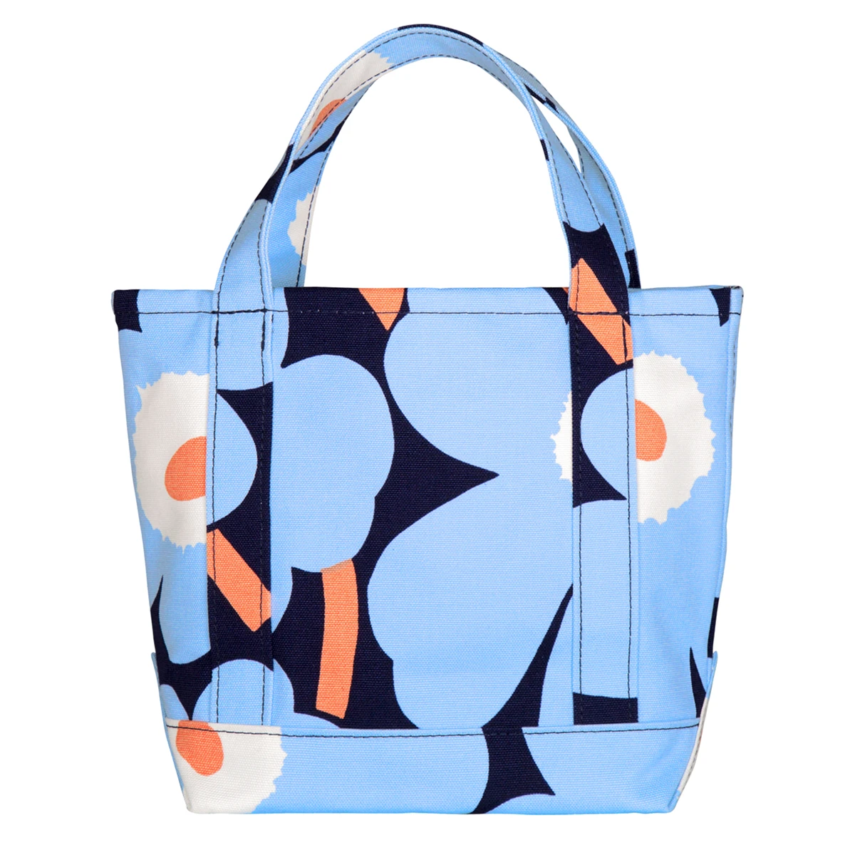 Marimekko Unikko Blue / Peach Seidi Bag 5 Marimekko Unikko Blue / Peach Seidi Bag - Image 3
