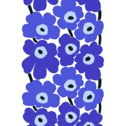 Marimekko Unikko Blue PVC Fabric