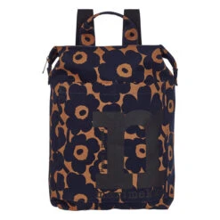 Marimekko Unikko Brown / Navy Blue Backpack -home decoration marimekko unikko brown navy blue backpack 25