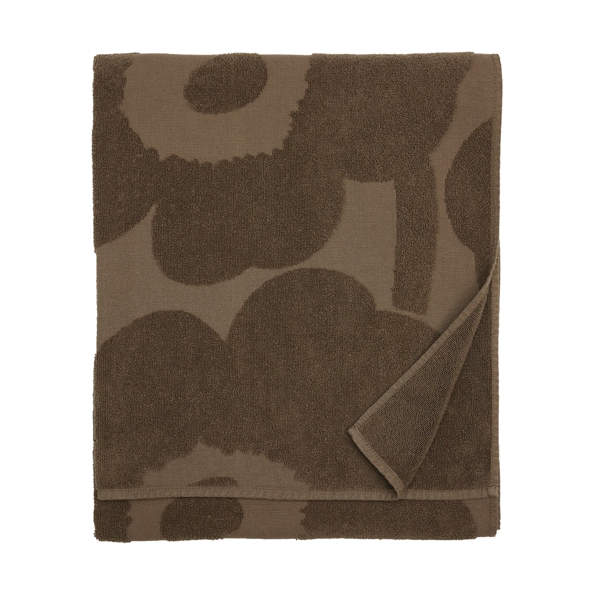 Marimekko Unikko Dark Sand Bath Towel 5 Marimekko Unikko Dark Sand Bath Towel - Image 3