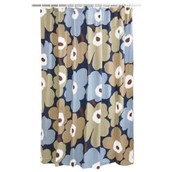 Marimekko Unikko Dusk Cotton Shower Curtain