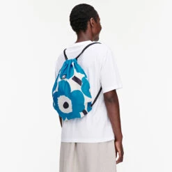 Marimekko Unikko Ecru / Blue / Black Smart Sack -home decoration marimekko unikko ecru blue black smart sack 41