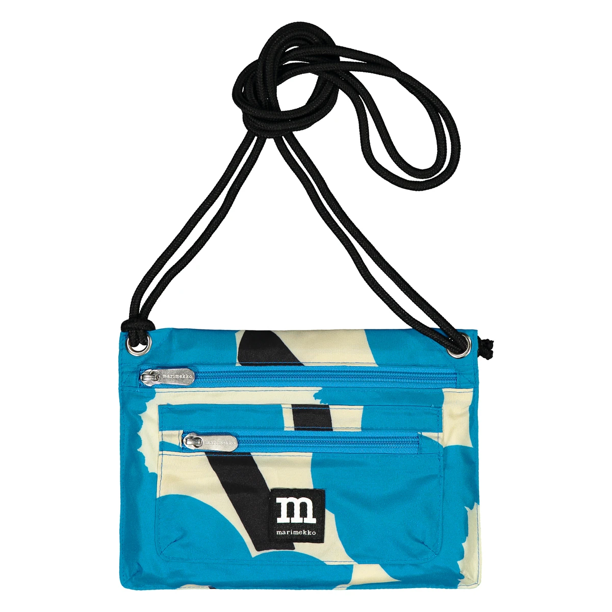 Marimekko Unikko Ecru / Blue / Black Smart Travelbag 3 Marimekko Unikko Ecru / Blue / Black Smart Travelbag