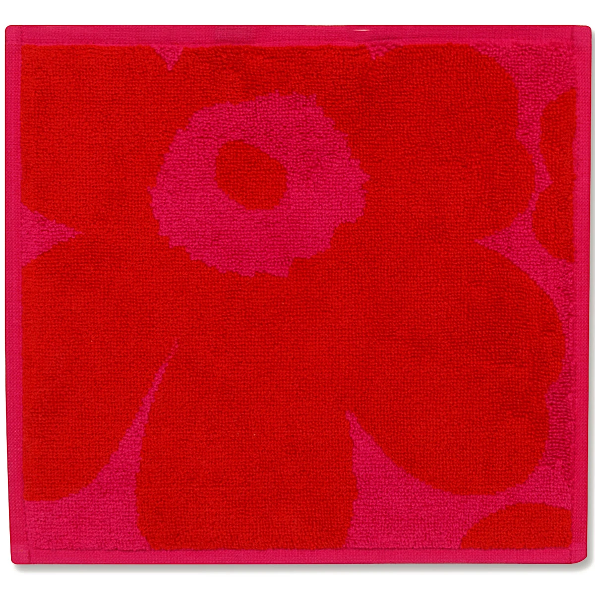 Marimekko Unikko Red Washcloth 3 Marimekko Unikko Red Washcloth