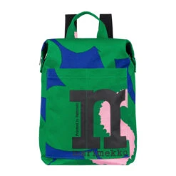 Marimekko Unikko Green / Blue / Pink Mono Backpack -home decoration marimekko unikko green blue pink mono backpack 54