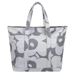 Marimekko Unikko Grey / Silver Uusi Mini Matkuri Bag