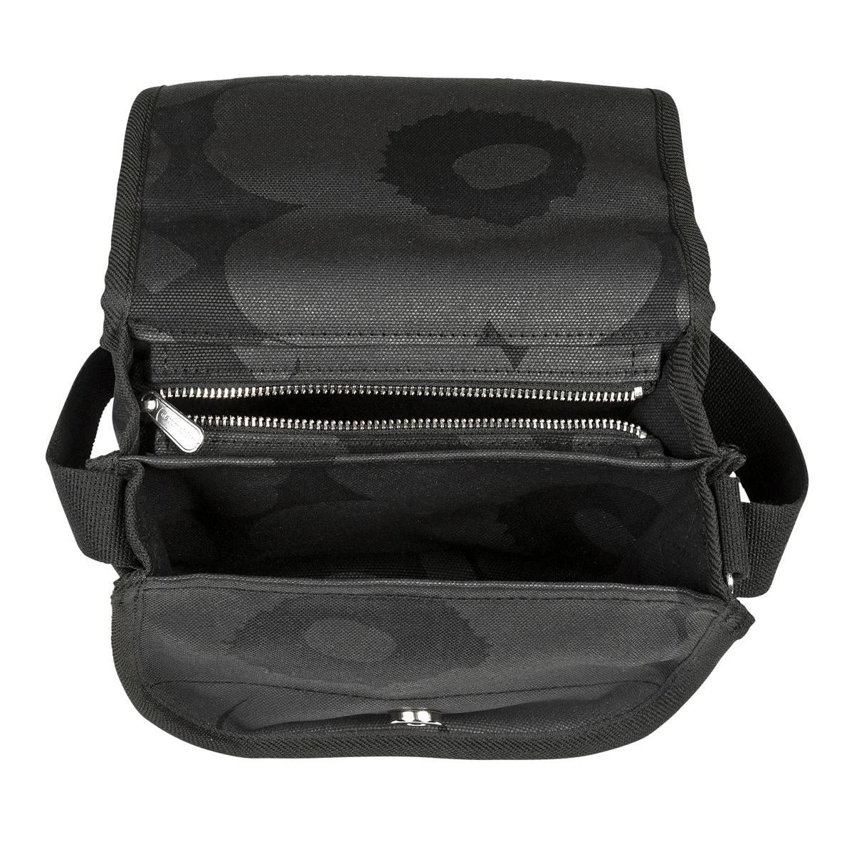 Marimekko Unikko Black Kerttu Shoulder Bag 6 Marimekko Unikko Black Kerttu Shoulder Bag - Image 4