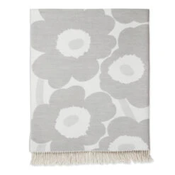 Marimekko Unikko Ivory / Grey Blanket -home decoration marimekko unikko ivory grey blanket 42