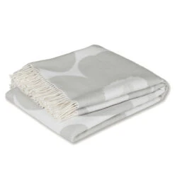 Marimekko Unikko Ivory / Grey Blanket -home decoration marimekko unikko ivory grey blanket 47