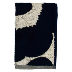Marimekko Unikko Ivory / Navy Guest Towel