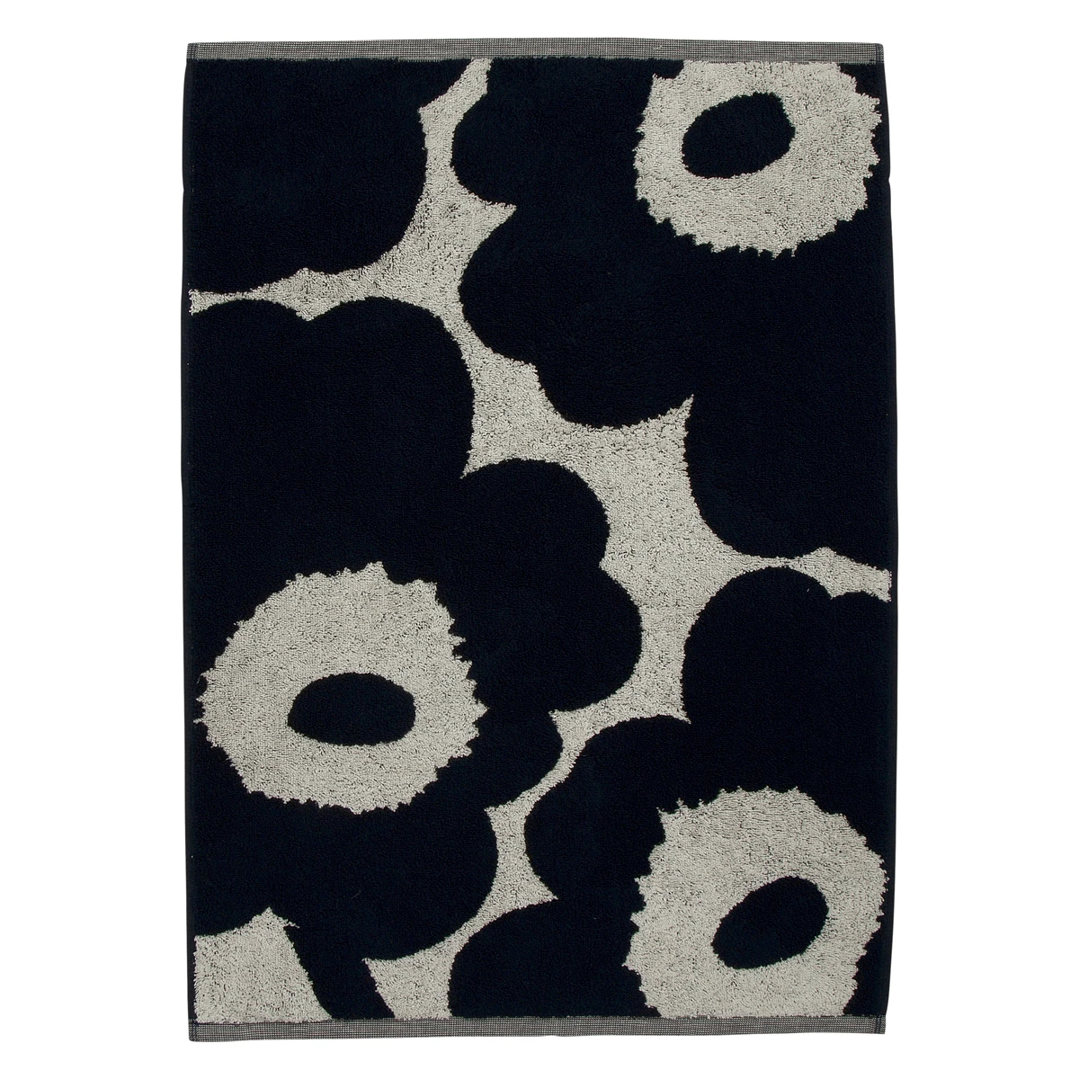 Marimekko Unikko Ivory /Navy Hand Towel 4 Marimekko Unikko Ivory /Navy Hand Towel - Image 2