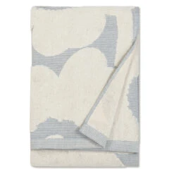 Marimekko Unikko Jacquard Blue Bath Towel
