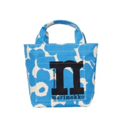 Marimekko Unikko Light Blue / White Mini Tote Bag