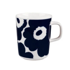 Marimekko Unikko Midnight Blue / White Mug
