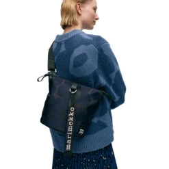 Marimekko Unikko Navy Blue / Black Carry All Bag 9 Marimekko Unikko Navy Blue / Black Carry All Bag -home decoration marimekko unikko navy blue black carry all bag 32