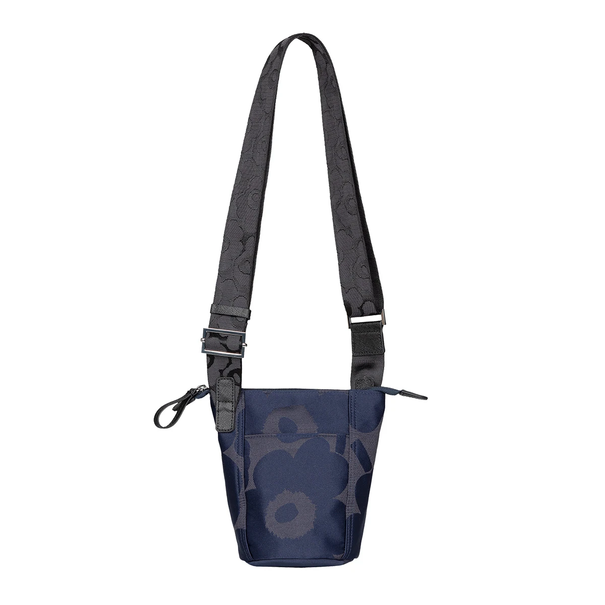 Marimekko Unikko Navy Blue / Black Essential Bucket Bag 5 Marimekko Unikko Navy Blue / Black Essential Bucket Bag - Image 3