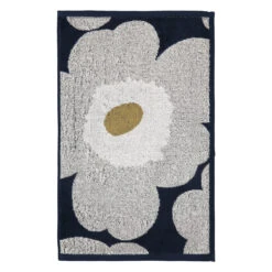 Marimekko Unikko Navy / Grey Guest Towel