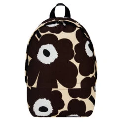 Marimekko Unikko Beige / Brown Enni Backpack -home decoration marimekko unikko ochre navy enni backpack 74