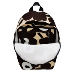 Marimekko Unikko Beige / Brown Enni Backpack -home decoration marimekko unikko ochre navy enni backpack 77