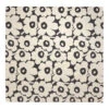 Marimekko Unikko Off White / Charcoal Bedspread / Throw Blanket - Large -home decoration marimekko unikko off white charcoal bedspread throw blanket xl 26
