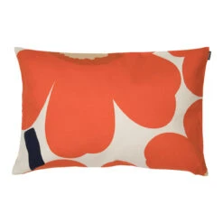 Marimekko Unikko Orange / Beige Lounge Pillow