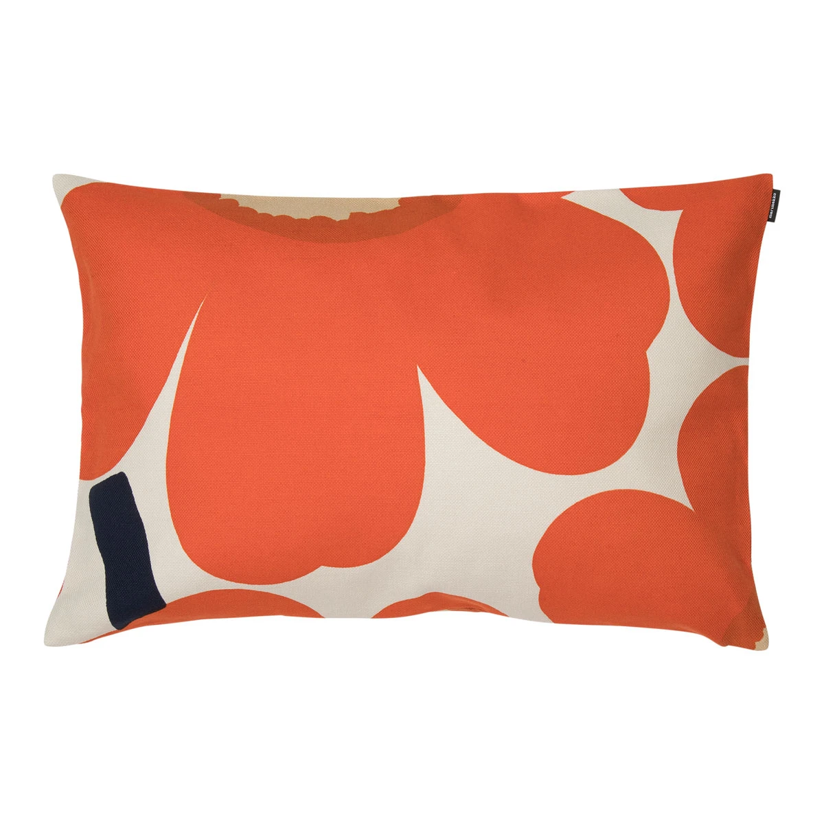 Marimekko Unikko Orange / Beige Lounge Pillow 3 Marimekko Unikko Orange / Beige Lounge Pillow
