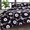 Marimekko Unikko Paloma Full / Queen Duvet Cover Set