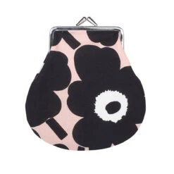 Marimekko Unikko Powder Pink / Black / White Coin Purse