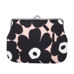 Marimekko Unikko Powder Pink / Black / White Large Coin Purse