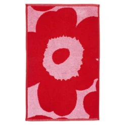 Marimekko Unikko Pink / Red Guest Towel -home decoration marimekko unikko red fuchsia guest towel 85