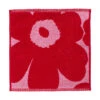 Marimekko Unikko Pink / Red Washcloth -home decoration marimekko unikko red fuchsia washcloth 74