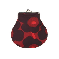 Marimekko Unikko Red / Plum Coin Purse