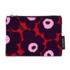 Marimekko Unikko Red / Plum / Pink Keksi Zip Pouch -home decoration marimekko unikko red plum pink keksi zip pouch 25