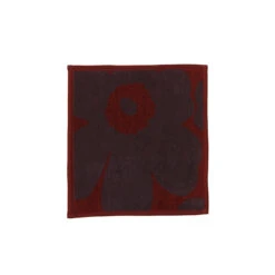 Marimekko Unikko Red / Plum Washcloth