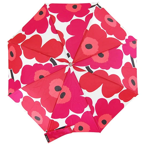 Marimekko Unikko Red / White Lux Umbrella 4 Marimekko Unikko Red / White Lux Umbrella - Image 2
