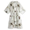Marimekko Unikko Beige / White / Brown Linen Robe 1 Marimekko Unikko Beige / White / Brown Linen Robe -home decoration marimekko unikko robe 18