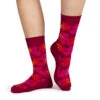 Marimekko Unikko Red / Fuchsia Socks -home decoration marimekko unikko socks red burgundy 30