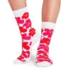 Marimekko Unikko Socks - White / Red 2 Marimekko Unikko Socks - White / Red -home decoration marimekko unikko socks red white 30