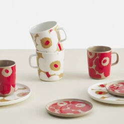 Marimekko Unikko Terra / Red Mug -home decoration marimekko unikko terra red mug 33