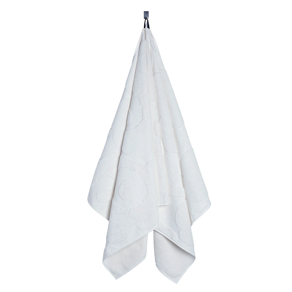 Marimekko Unikko White Bath Towel 5 Marimekko Unikko White Bath Towel - Image 3