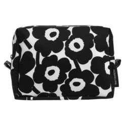 Marimekko Unikko White / Black Vilja Cosmetic Bag -home decoration marimekko unikko white black kilja cosmetic bag 27