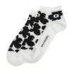 Marimekko Unikko White / Black Unikko Ankle Socks -home decoration marimekko unikko white black unikko socks 14