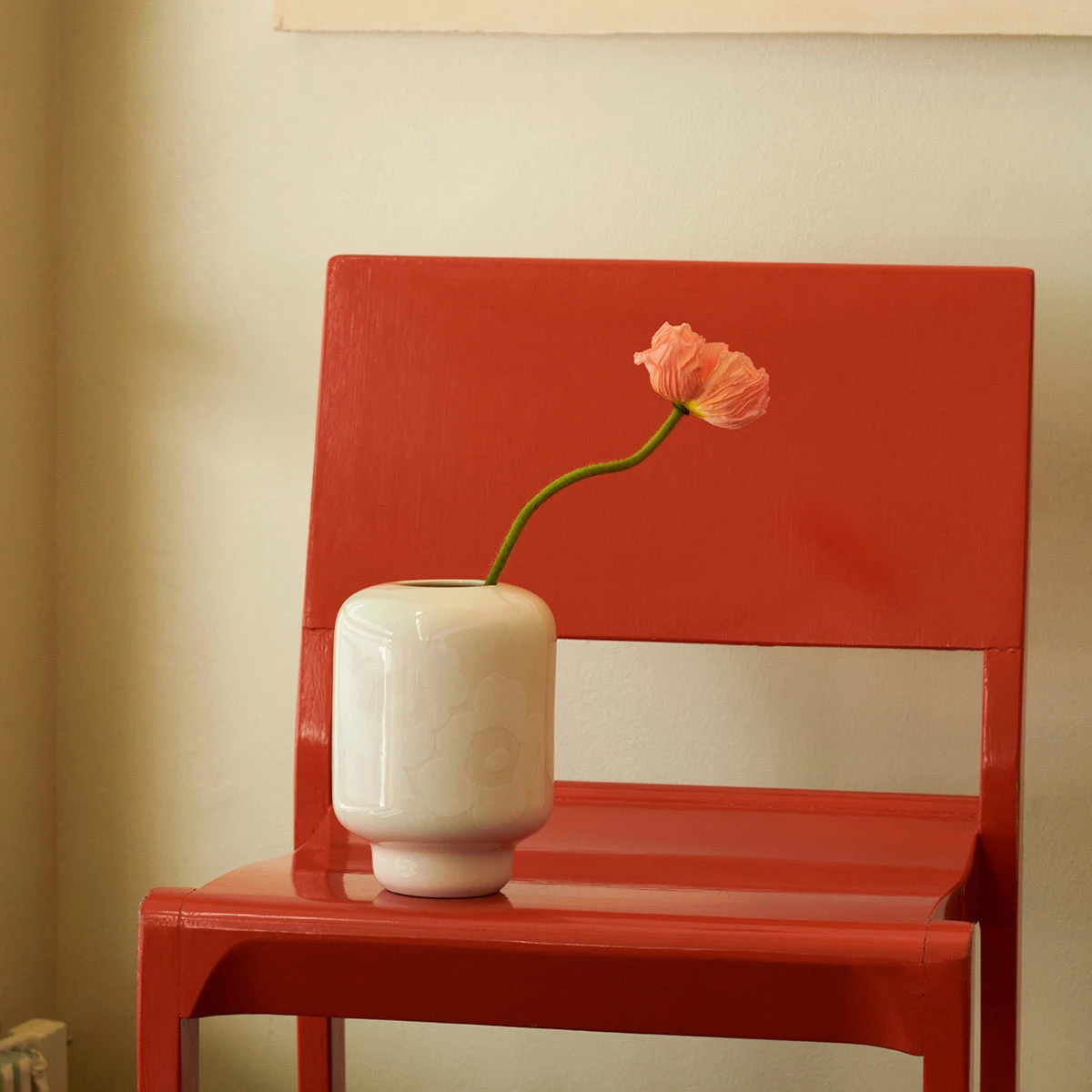 Marimekko Unikko White Ceramic Vase 3 Marimekko Unikko White Ceramic Vase