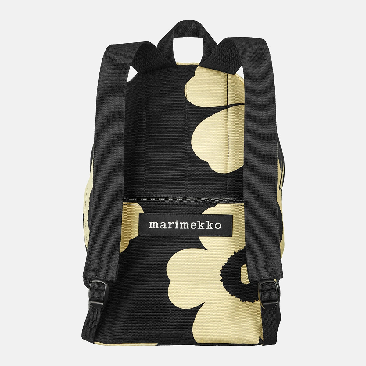 Marimekko Unikko Yellow / Black Enni Backpack 4 Marimekko Unikko Yellow / Black Enni Backpack - Image 2